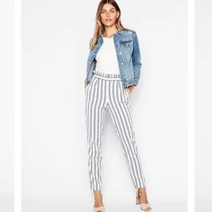NWT Express Ankle High Rise Paperbag Pants